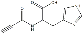 3-(1H-imidazol-4-yl)-2-(propioloylamino)propanoic acid Struktur