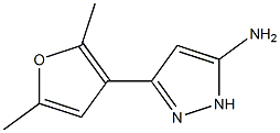 3-(2,5-dimethyl-3-furyl)-1H-pyrazol-5-amine Struktur