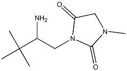 3-(2-amino-3,3-dimethylbutyl)-1-methylimidazolidine-2,4-dione Struktur