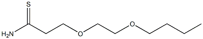 3-(2-butoxyethoxy)propanethioamide Struktur