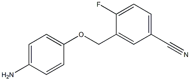 3-(4-aminophenoxymethyl)-4-fluorobenzonitrile Struktur