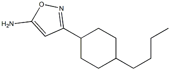 3-(4-butylcyclohexyl)-1,2-oxazol-5-amine Struktur