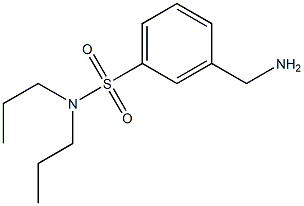 3-(aminomethyl)-N,N-dipropylbenzenesulfonamide Struktur