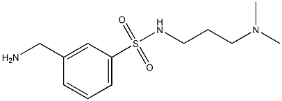 3-(aminomethyl)-N-[3-(dimethylamino)propyl]benzenesulfonamide Struktur