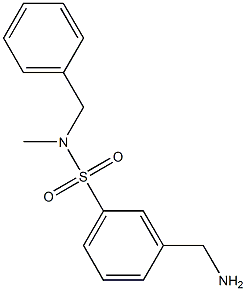 3-(aminomethyl)-N-benzyl-N-methylbenzene-1-sulfonamide Struktur