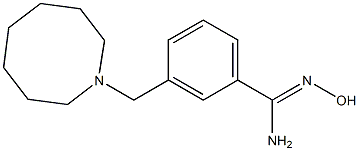 3-(azocan-1-ylmethyl)-N'-hydroxybenzene-1-carboximidamide Struktur