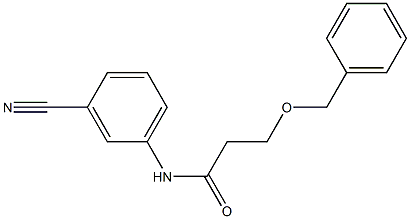 3-(benzyloxy)-N-(3-cyanophenyl)propanamide Struktur