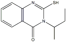 3-(butan-2-yl)-2-sulfanyl-3,4-dihydroquinazolin-4-one Struktur