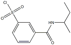 3-(butan-2-ylcarbamoyl)benzene-1-sulfonyl chloride Struktur