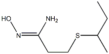 3-(butan-2-ylsulfanyl)-N'-hydroxypropanimidamide Struktur