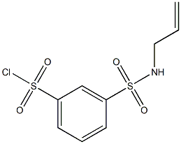 3-(prop-2-en-1-ylsulfamoyl)benzene-1-sulfonyl chloride Struktur