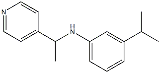 3-(propan-2-yl)-N-[1-(pyridin-4-yl)ethyl]aniline Struktur