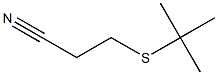 3-(tert-butylsulfanyl)propanenitrile Struktur