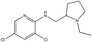 3,5-dichloro-N-[(1-ethylpyrrolidin-2-yl)methyl]pyridin-2-amine Struktur