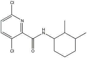 3,6-dichloro-N-(2,3-dimethylcyclohexyl)pyridine-2-carboxamide Struktur