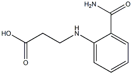 3-[(2-carbamoylphenyl)amino]propanoic acid Struktur