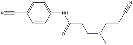 3-[(2-cyanoethyl)(methyl)amino]-N-(4-cyanophenyl)propanamide Struktur