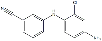 3-[(4-amino-2-chlorophenyl)amino]benzonitrile Struktur