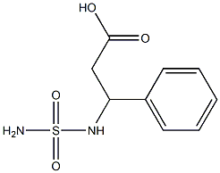 3-[(aminosulfonyl)amino]-3-phenylpropanoic acid Struktur