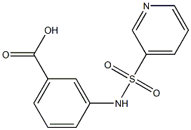 3-[(pyridin-3-ylsulfonyl)amino]benzoic acid Struktur