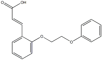 3-[2-(2-phenoxyethoxy)phenyl]prop-2-enoic acid Struktur