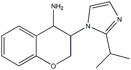 3-[2-(propan-2-yl)-1H-imidazol-1-yl]-3,4-dihydro-2H-1-benzopyran-4-amine Struktur