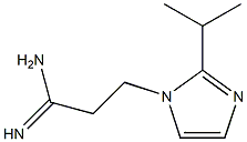 3-[2-(propan-2-yl)-1H-imidazol-1-yl]propanimidamide Struktur