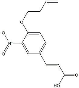 3-[4-(but-3-en-1-yloxy)-3-nitrophenyl]prop-2-enoic acid Struktur