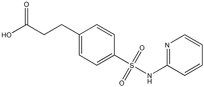 3-[4-(pyridin-2-ylsulfamoyl)phenyl]propanoic acid Struktur