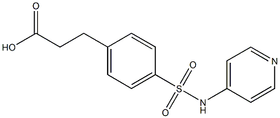 3-[4-(pyridin-4-ylsulfamoyl)phenyl]propanoic acid Struktur