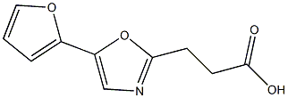 3-[5-(furan-2-yl)-1,3-oxazol-2-yl]propanoic acid Struktur