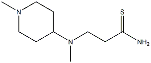 3-[methyl(1-methylpiperidin-4-yl)amino]propanethioamide Struktur