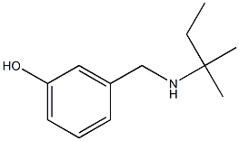 3-{[(2-methylbutan-2-yl)amino]methyl}phenol Struktur