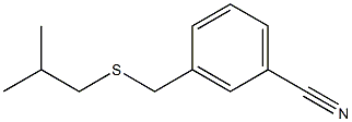 3-{[(2-methylpropyl)sulfanyl]methyl}benzonitrile Struktur