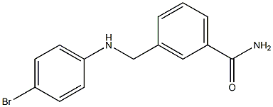 3-{[(4-bromophenyl)amino]methyl}benzamide Struktur