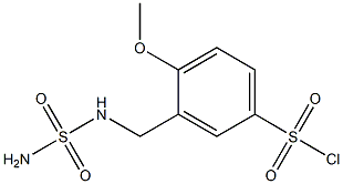 3-{[(aminosulfonyl)amino]methyl}-4-methoxybenzenesulfonyl chloride Struktur