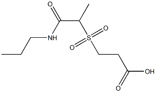 3-{[1-(propylcarbamoyl)ethane]sulfonyl}propanoic acid Struktur