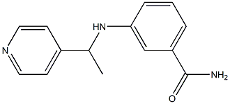 3-{[1-(pyridin-4-yl)ethyl]amino}benzamide Struktur