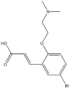 3-{5-bromo-2-[2-(dimethylamino)ethoxy]phenyl}prop-2-enoic acid Struktur