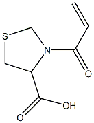 3-acryloyl-1,3-thiazolidine-4-carboxylic acid Struktur