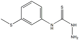 3-amino-1-[3-(methylsulfanyl)phenyl]thiourea Struktur