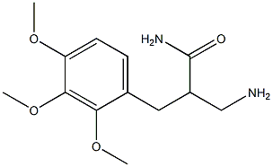 3-amino-2-[(2,3,4-trimethoxyphenyl)methyl]propanamide Struktur