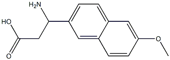 3-amino-3-(6-methoxy-2-naphthyl)propanoic acid Struktur