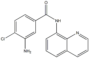 3-amino-4-chloro-N-(quinolin-8-yl)benzamide Struktur