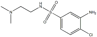 3-amino-4-chloro-N-[2-(dimethylamino)ethyl]benzene-1-sulfonamide Struktur