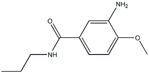 3-amino-4-methoxy-N-propylbenzamide Struktur