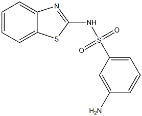 3-amino-N-(1,3-benzothiazol-2-yl)benzene-1-sulfonamide Struktur