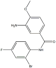 3-amino-N-(2-bromo-4-fluorophenyl)-4-methoxybenzamide Struktur