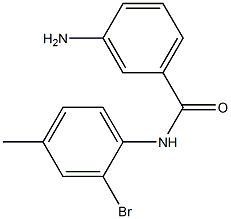 3-amino-N-(2-bromo-4-methylphenyl)benzamide Struktur