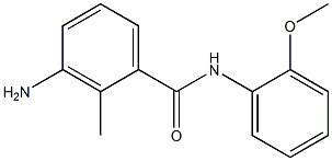 3-amino-N-(2-methoxyphenyl)-2-methylbenzamide Struktur